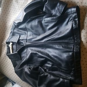 Lambskin leather jacket